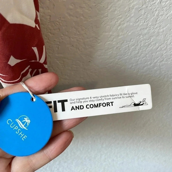 NWT Cupshe Gillian Floral Tie Front Smocked Dress - Picture 6 of 11